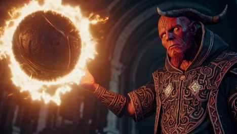 dark mage casting a spell