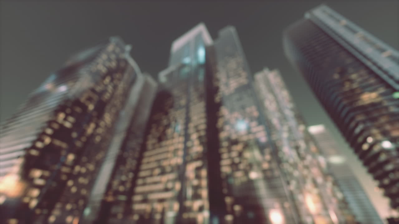 luz nocturna urbana abstracta bokeh fondo desenfocado