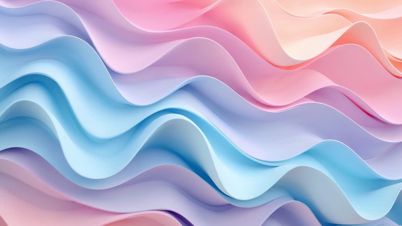 Abstract pastel waves background