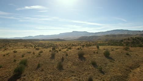 retroceso aéreo sobre los pastizales cada vez más reducidos del norte de arizona