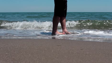 man walking on the beach 3