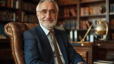 retrato de un hombre de negocios confiado