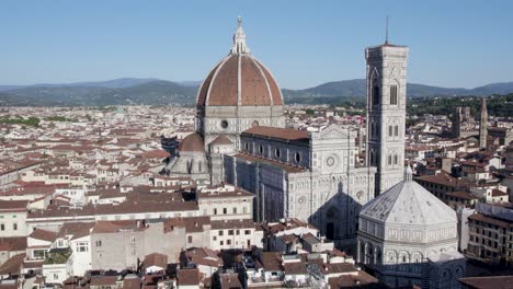 daylight aerial view of majestic florence cathedral , tuscany, italy