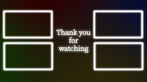 simple gradation end card ending screen motion graphics