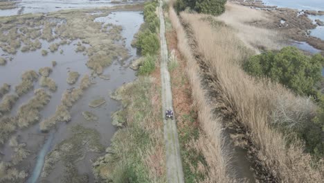 Quad-bike-followed-by-drone