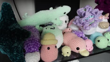 small cute collection of crochet animals