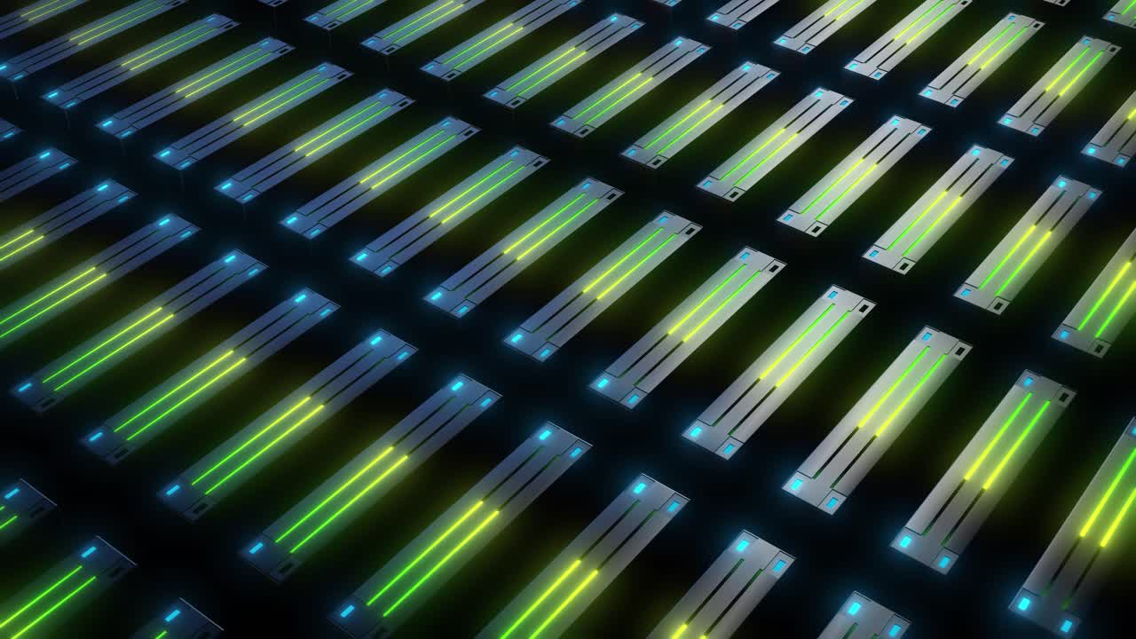 Futuristic Technological Grid Pattern