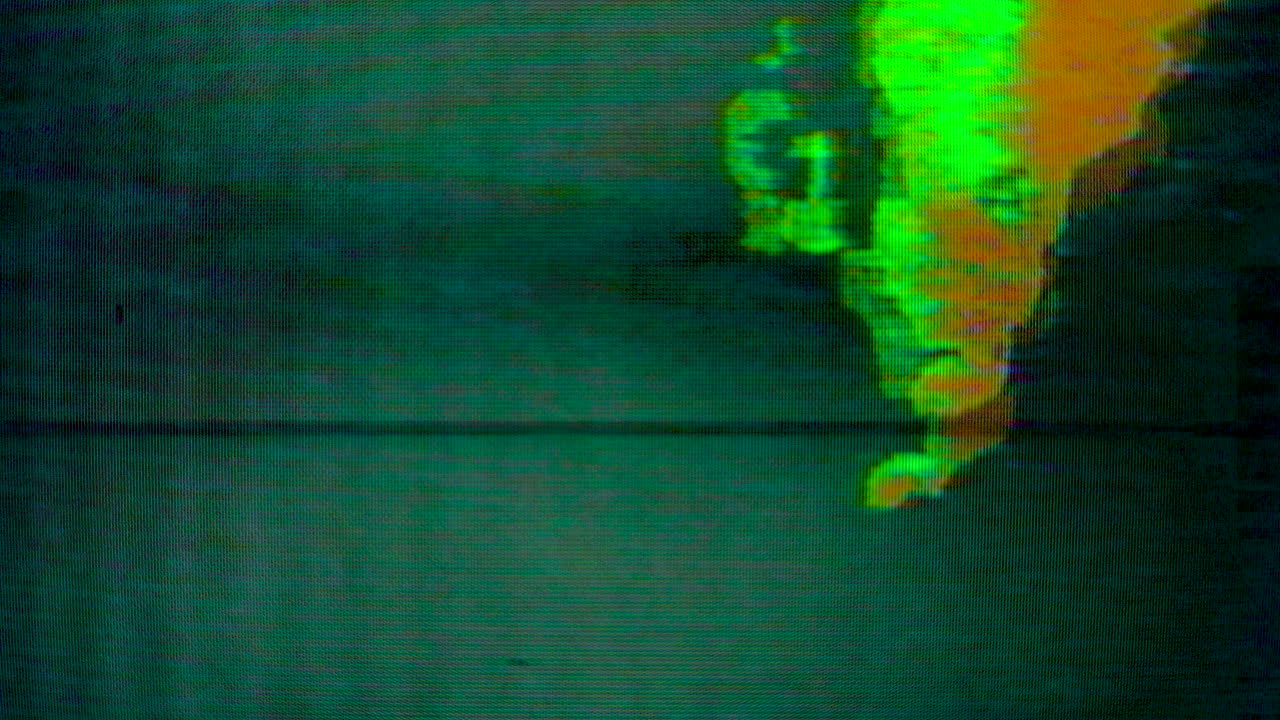 Abstract Digital Glitch Effect with Dynamic Color Shift