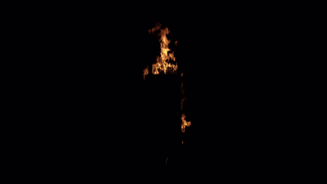 Fire behind a door or wall