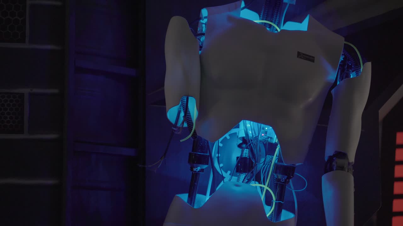 exhibición de robots futuristas