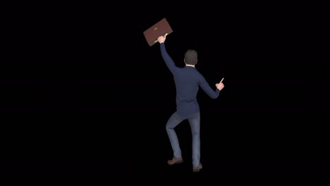 happy businessman loop