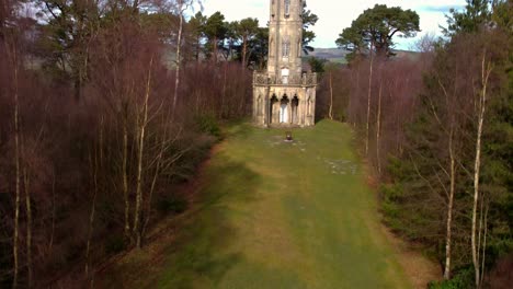 brizlee tower, hulne park, northumberland. pedestal shot