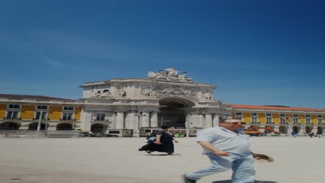 praca do comercio in lisbon, portugal