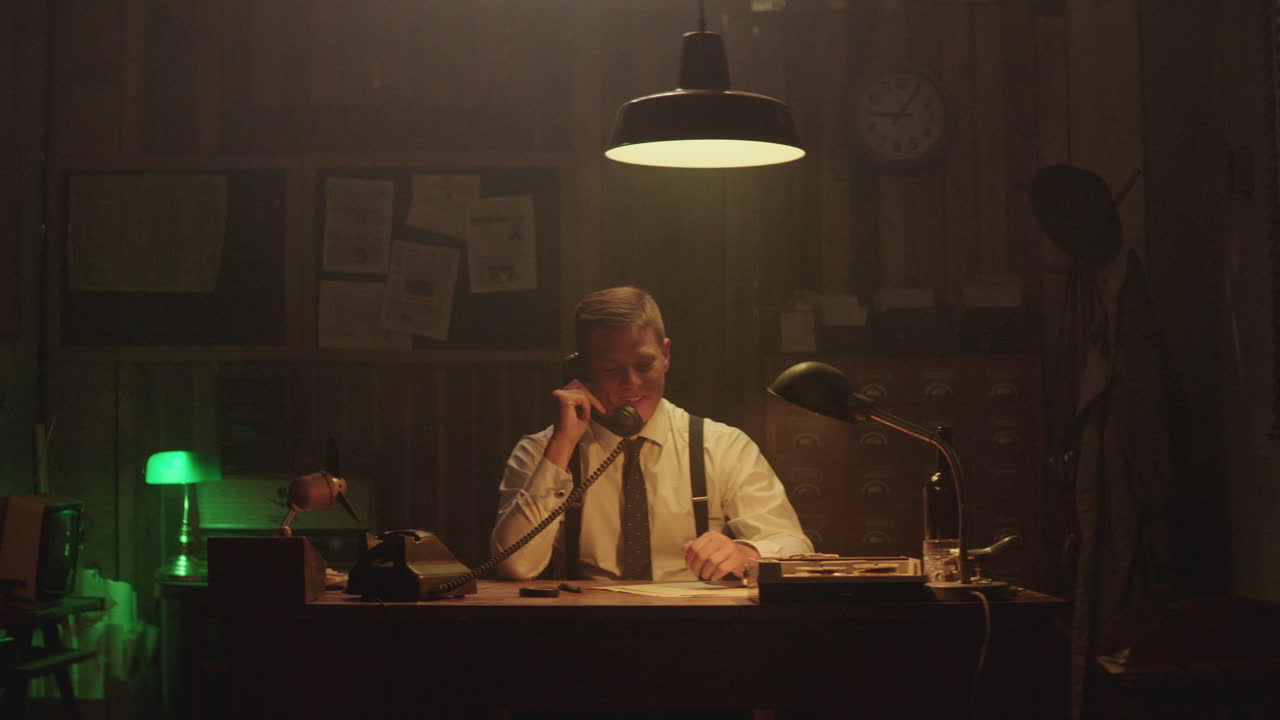 빈티지 사무실 장면