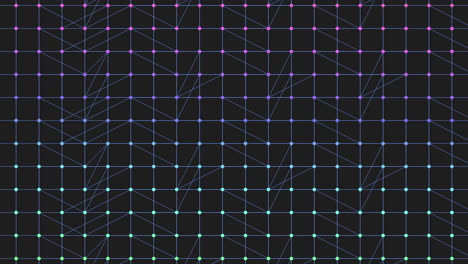 las líneas coloridas que se cruzan crean un intrincado patrón de cuadrícula