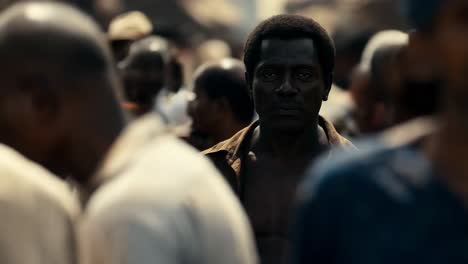 escena del mercado africano