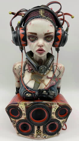 porcelain-female-statue-dolls-with-audio-speakers-and-headphones-made-with-AI