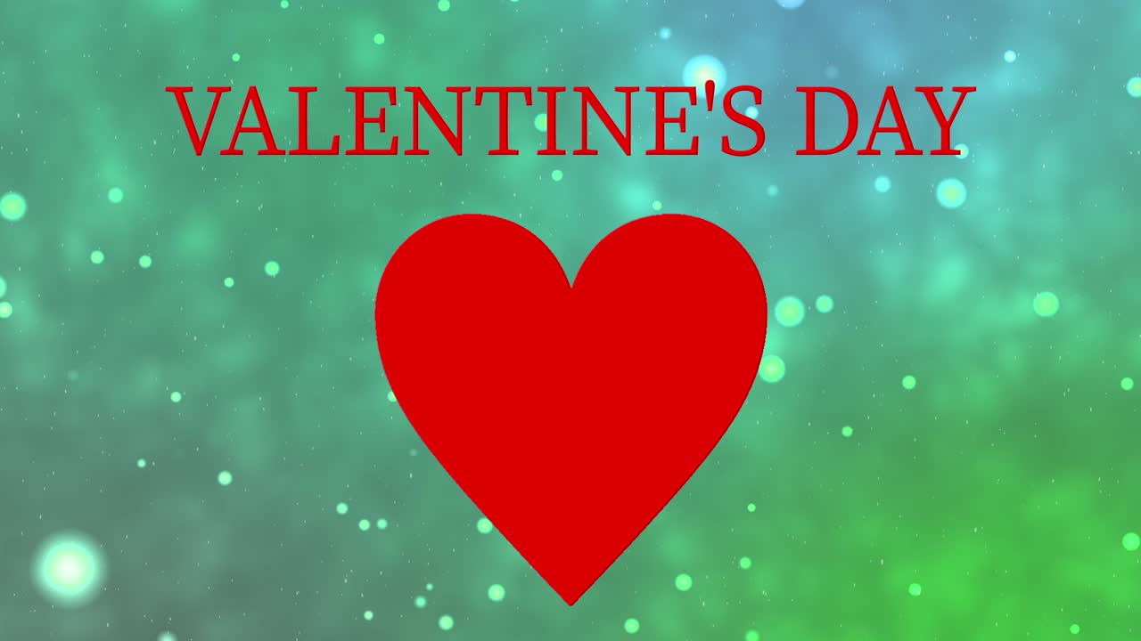 mensaje de valentín texto animación gráficos de movimiento