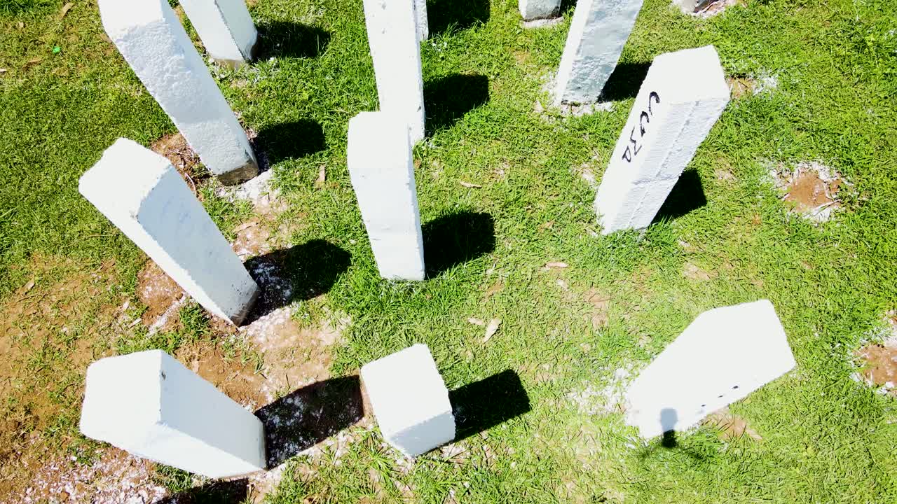 빌딩 블록 - 도시 스케이프 드론 뷰