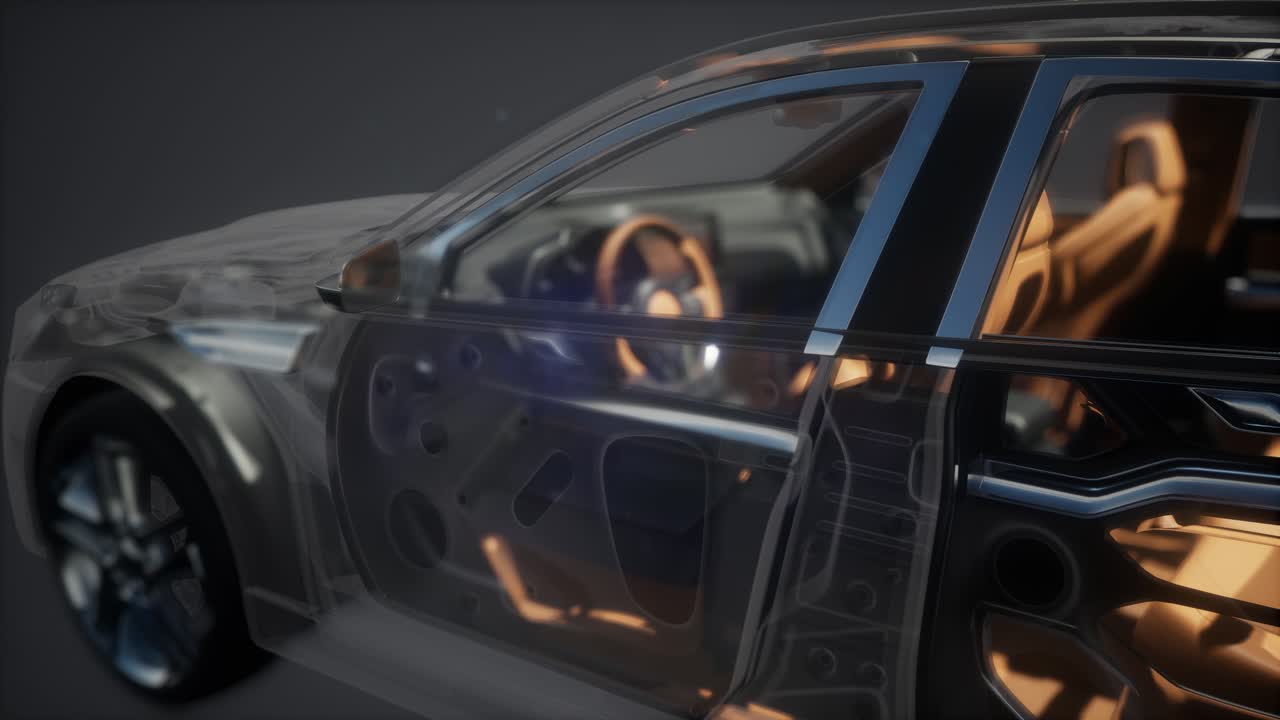 자세한 자동차 엔진 및 다른 부품