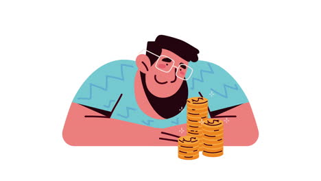 동전을 가진 남자 돈 애니메이션