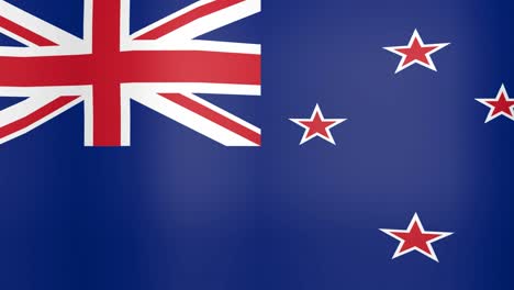 waving flag of new zealand looping background