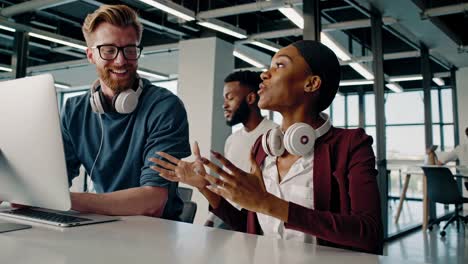 diverse team collaboration in a modern office