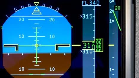 airplane dashboard, airplane climbing to higher altitude, airplane instrument panel