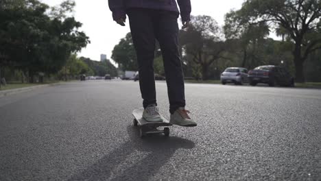 120-fps-Slow-motion-footage-of-skater-on-the-street-road