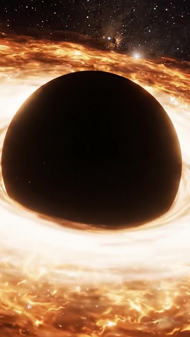 An Awe-Inspiring Journey into the Heart of the Cosmos: Captivating Views of a Black Hole Surrounded by a Fiery Accretion Disk Illuminating the Dark Universe