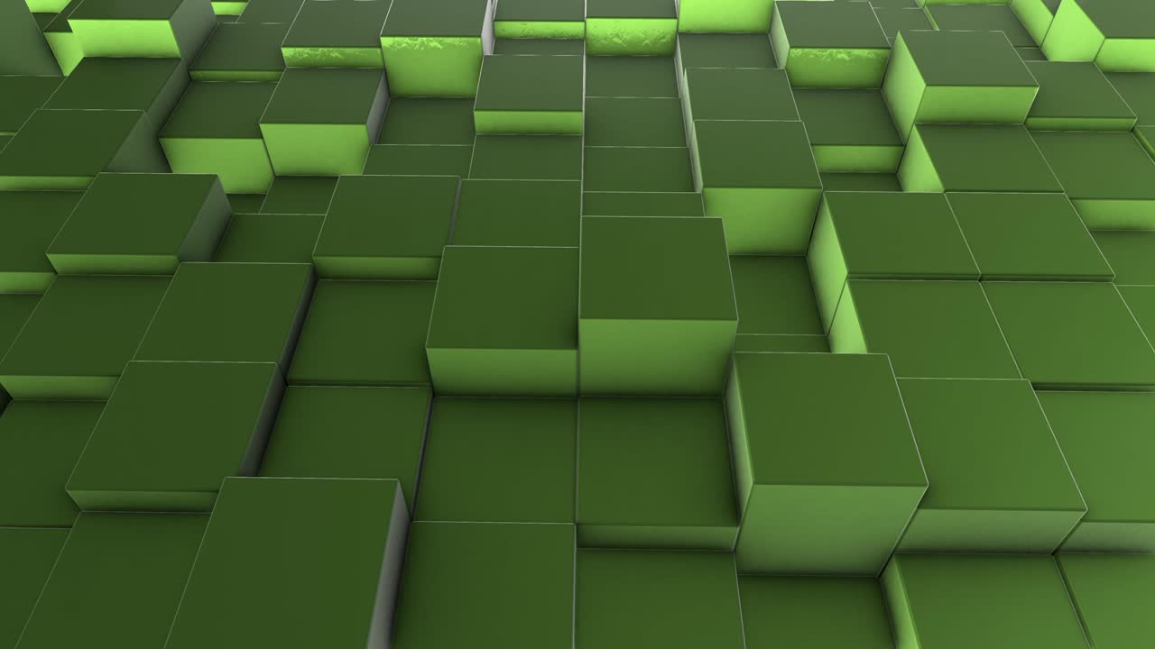Abstract Nuclear Toxic Cube Shapes (Loopable) stock video