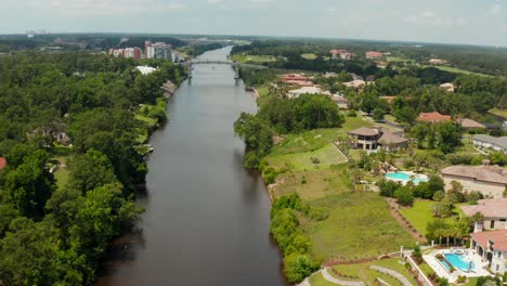 Grand-Strand-Intracoastal-Waterway-En-Myrtle-Beach,-Carolina-Del-Sur,-EE.UU.