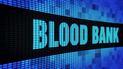 blood bank display