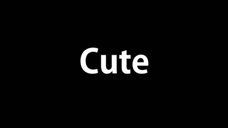 cute text animation message motion graphics