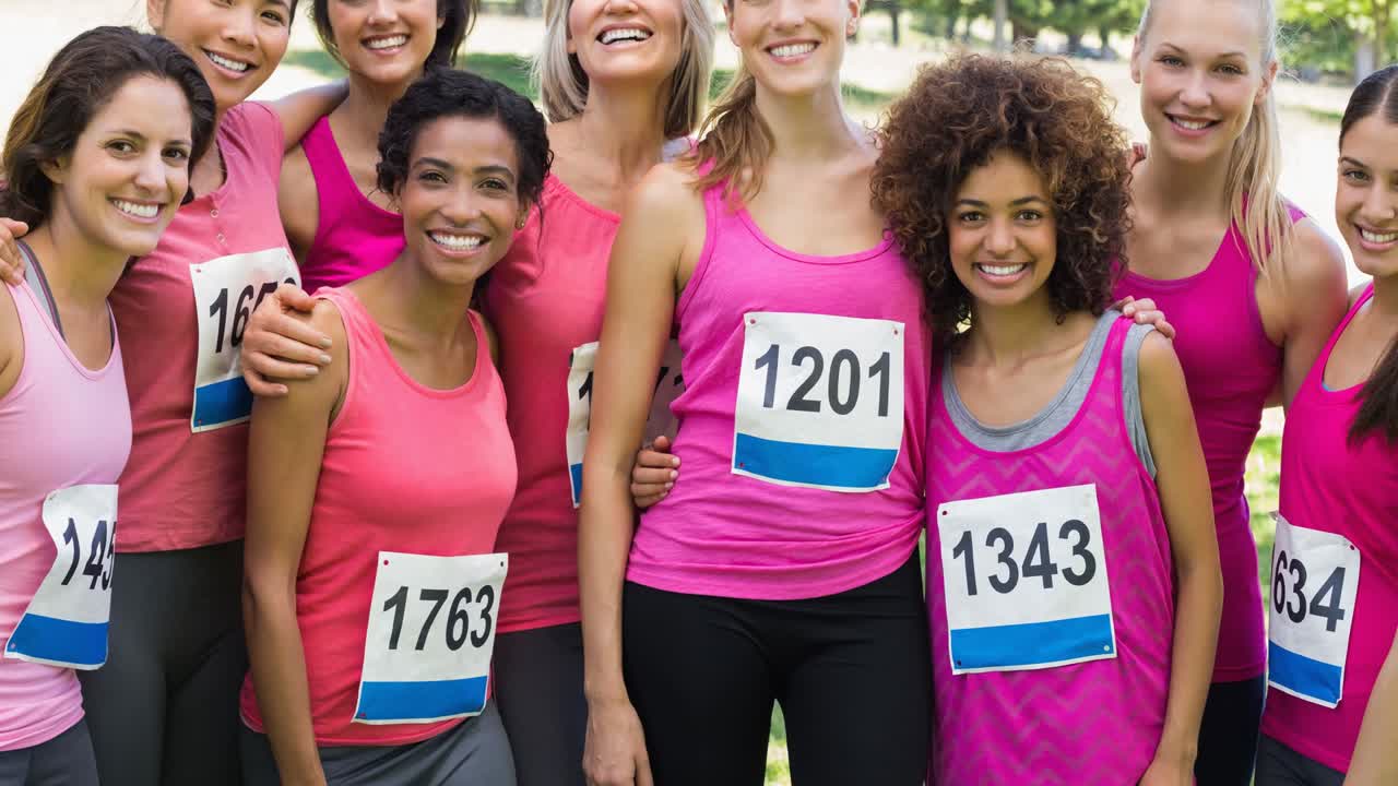 웃는 여성들의 다양한 그룹의 다양한 그룹의 애니메이션