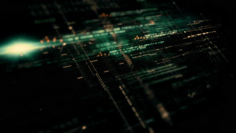 simulación avanzada de matrices de datos con un entorno digital de vanguardia con una visualización dinámica e inmersiva de las redes de información de matrices de datos interconectadas