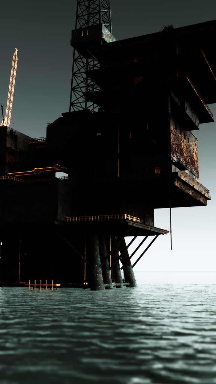 Oil Rig in the Sea
