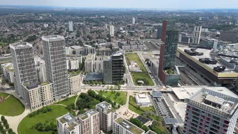 East-Village-Apartments-at-Stratford-East-London-UK-Aerial-footage