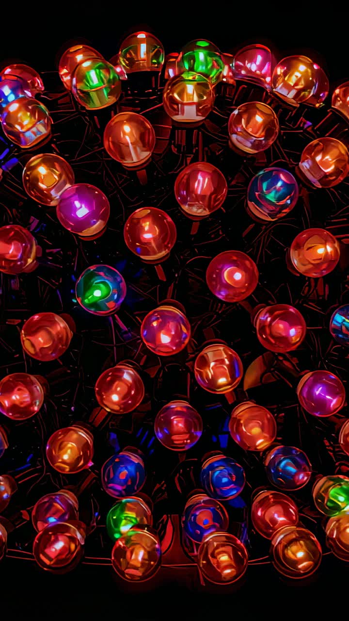 Video verticale: ricezione del segnale, anello LED RGB che passa da tonalità calde a fredde nell'oscurità, con cablaggio
