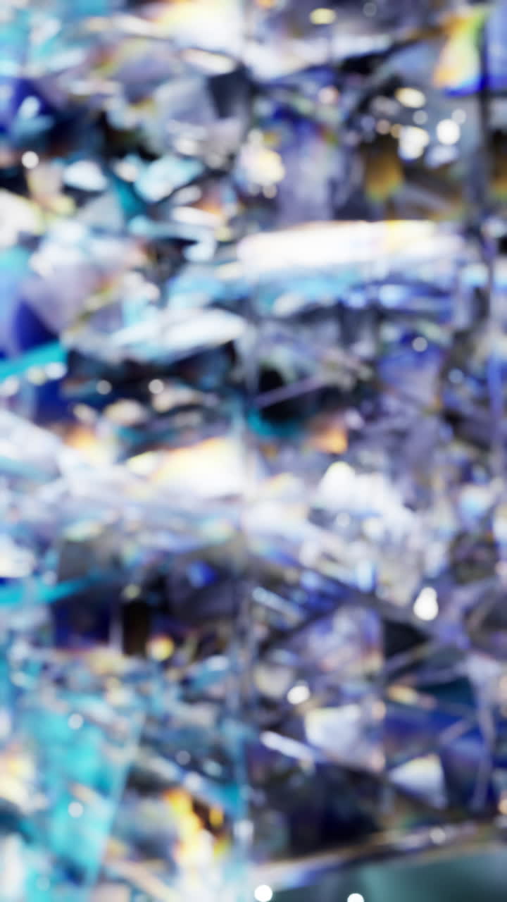 patrón geométrico abstracto en azul y cian