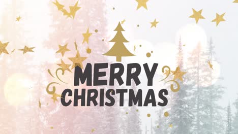 Animation-of-merry-christmas-text-over-stars