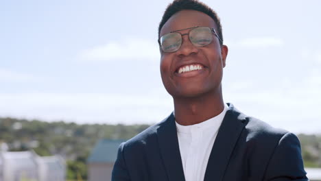 Face,-black-man-and-arms-crossed-with-smile