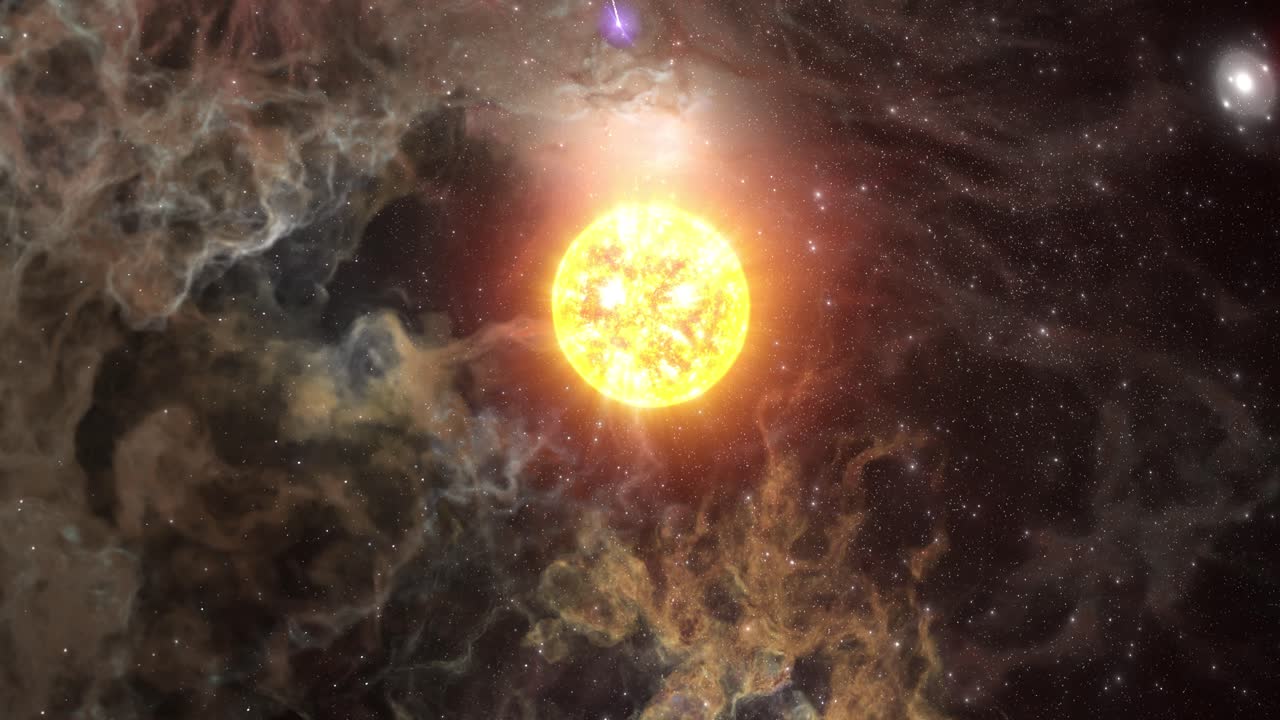 звезда в глубоком космосе