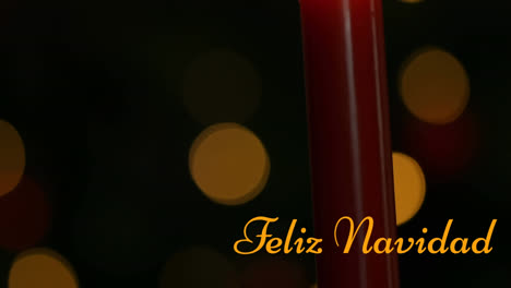 Animation-of-feliz-navidad-text-over-candle