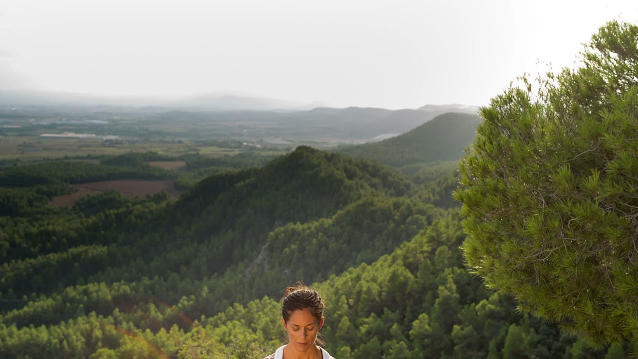 Woman Doing Yoga Outside 49
