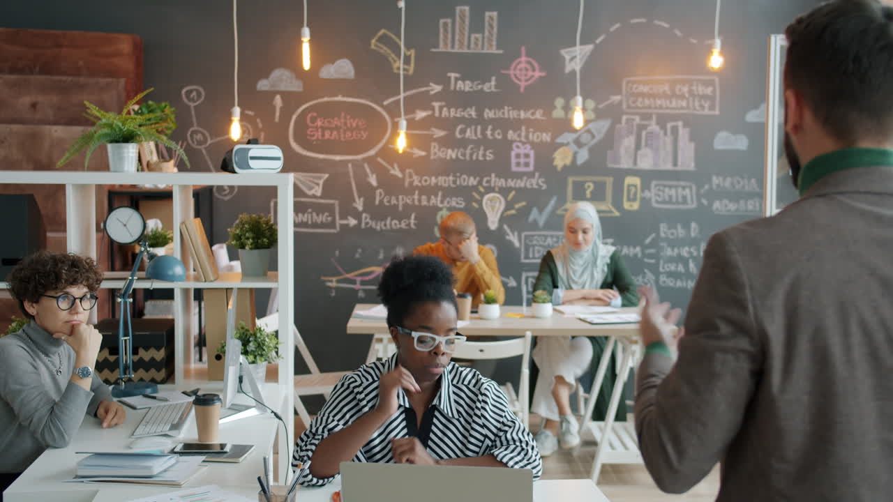 Business Team Meeting in Modern Office