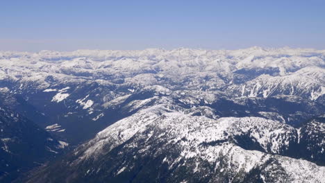 Panoramic-View-Of-Rugged-Snowscape-Peaks-At-Cache-Creek-Area-In-Central-British-Columbia,-Canada