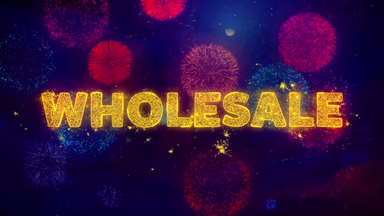 Wholesale text on colorful firework explosion particles sale discount price off deals offer