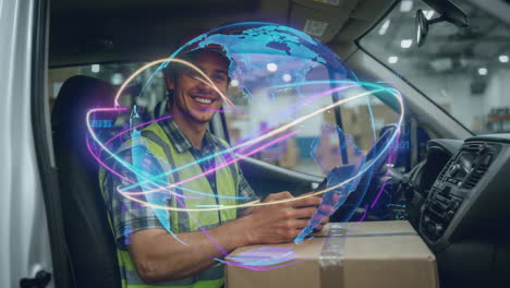 global logistics and digital connectivity in modern delivery