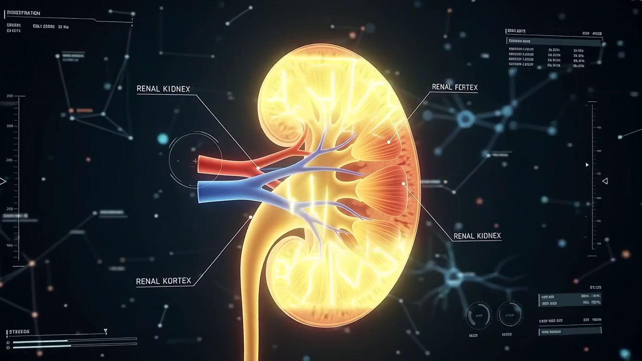 3D Medical Animation of Human Kidney Anatomy and Function